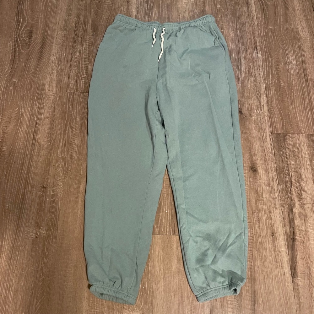Rue21 Mens Sweatpants Size XL Sage Green Cotton Blend Fleece Joggers Drawstring